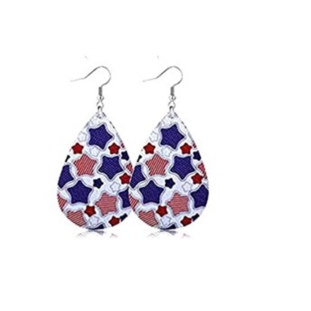 July 4th Star Earrings
